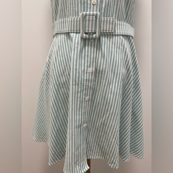 Kiel James Patrick Summering Shirt Dress, Breezy Green, Medium - Picture 3 of 11